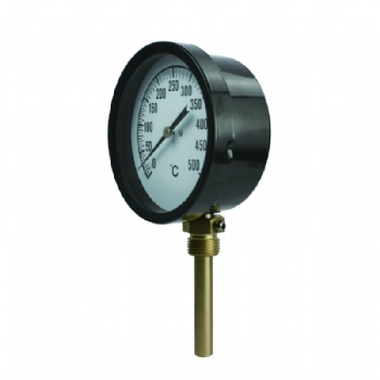 Black Steel Case Bimetal Thermometer